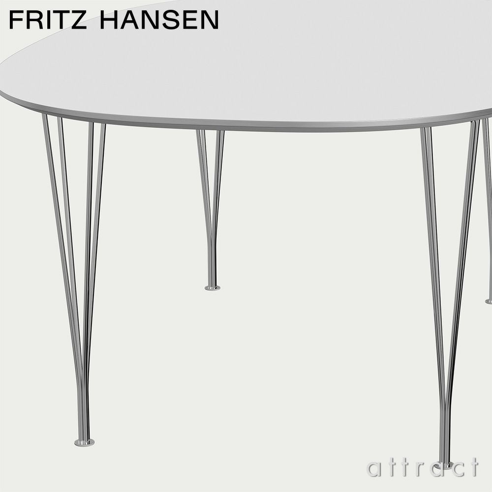 FRITZ HANSEN フリッツ・ハンセン SUPERELLIPSE スーパー楕円テーブル B613 ダイニングテーブル 120×180cm ラミネート天板 カラー：6色 スパンレッグカラー：7色 デザイン：ピート・ハイン、ブルーノ・マットソン