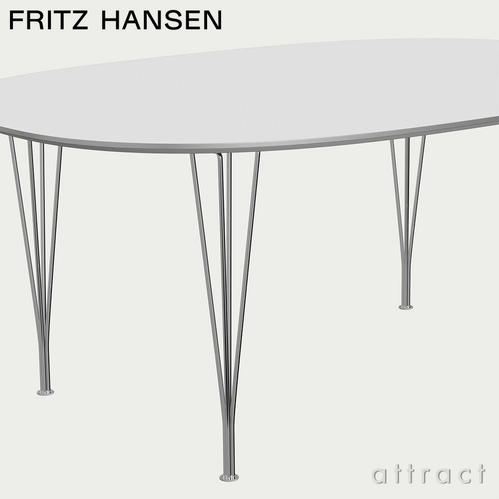 FRITZ HANSEN フリッツ・ハンセン SUPERELLIPSE スーパー楕円テーブル B613 ダイニングテーブル 120×180cm ラミネート天板 カラー：6色 スパンレッグカラー：7色 デザイン：ピート・ハイン、ブルーノ・マットソン