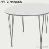 FRITZ HANSEN フリッツ・ハンセン SUPERELLIPSE スーパー楕円テーブル B620 ダイニングテーブル 延長式 100×170-270cm ラミネート天板 カラー：6色 スパンレッグカラー：7色 デザイン：ピート・ハイン、ブルーノ・マットソン