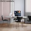 FRITZ HANSEN フリッツ・ハンセン SUPERELLIPSE スーパー楕円テーブル B620 ダイニングテーブル 延長式 100×170-270cm ラミネート天板 カラー：6色 スパンレッグカラー：7色 デザイン：ピート・ハイン、ブルーノ・マットソン