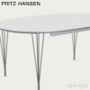  FRITZ HANSEN フリッツ・ハンセン SUPERELLIPSE スーパー楕円テーブル B619 ダイニングテーブル 延長式 120×180-300cm ラミネート天板 カラー：6色 スパンレッグカラー：7色 デザイン：ピート・ハイン、ブルーノ・マットソン 