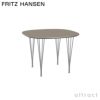 FRITZ HANSEN フリッツ・ハンセン SUPERCIRCULAR スーパー円テーブル B603 ダイニングテーブル 100×100cm ラミネート天板 カラー：6色 スパンレッグカラー：7色 デザイン：ピート・ハイン、ブルーノ・マットソン、アルネ・ヤコブセン 