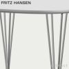 FRITZ HANSEN フリッツ・ハンセン SUPERCIRCULAR スーパー円テーブル B603 ダイニングテーブル 100×100cm ラミネート天板 カラー：6色 スパンレッグカラー：7色 デザイン：ピート・ハイン、ブルーノ・マットソン、アルネ・ヤコブセン 