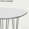 FRITZ HANSEN フリッツ・ハンセン SUPERCIRCULAR スーパー円テーブル B603 ダイニングテーブル 100×100cm ラミネート天板 カラー：6色 スパンレッグカラー：7色 デザイン：ピート・ハイン、ブルーノ・マットソン、アルネ・ヤコブセン 