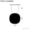 FRITZ HANSEN フリッツ・ハンセン SUPERCIRCULAR スーパー円テーブル B603 ダイニングテーブル 100×100cm ラミネート天板 カラー：6色 スパンレッグカラー：7色 デザイン：ピート・ハイン、ブルーノ・マットソン、アルネ・ヤコブセン 