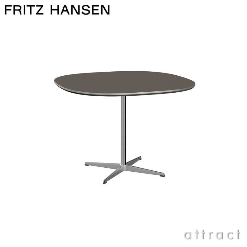 FRITZ HANSEN フリッツ・ハンセン スーパー楕円テーブル A603 100×100cm ホワイトラミネート サテン仕上げ