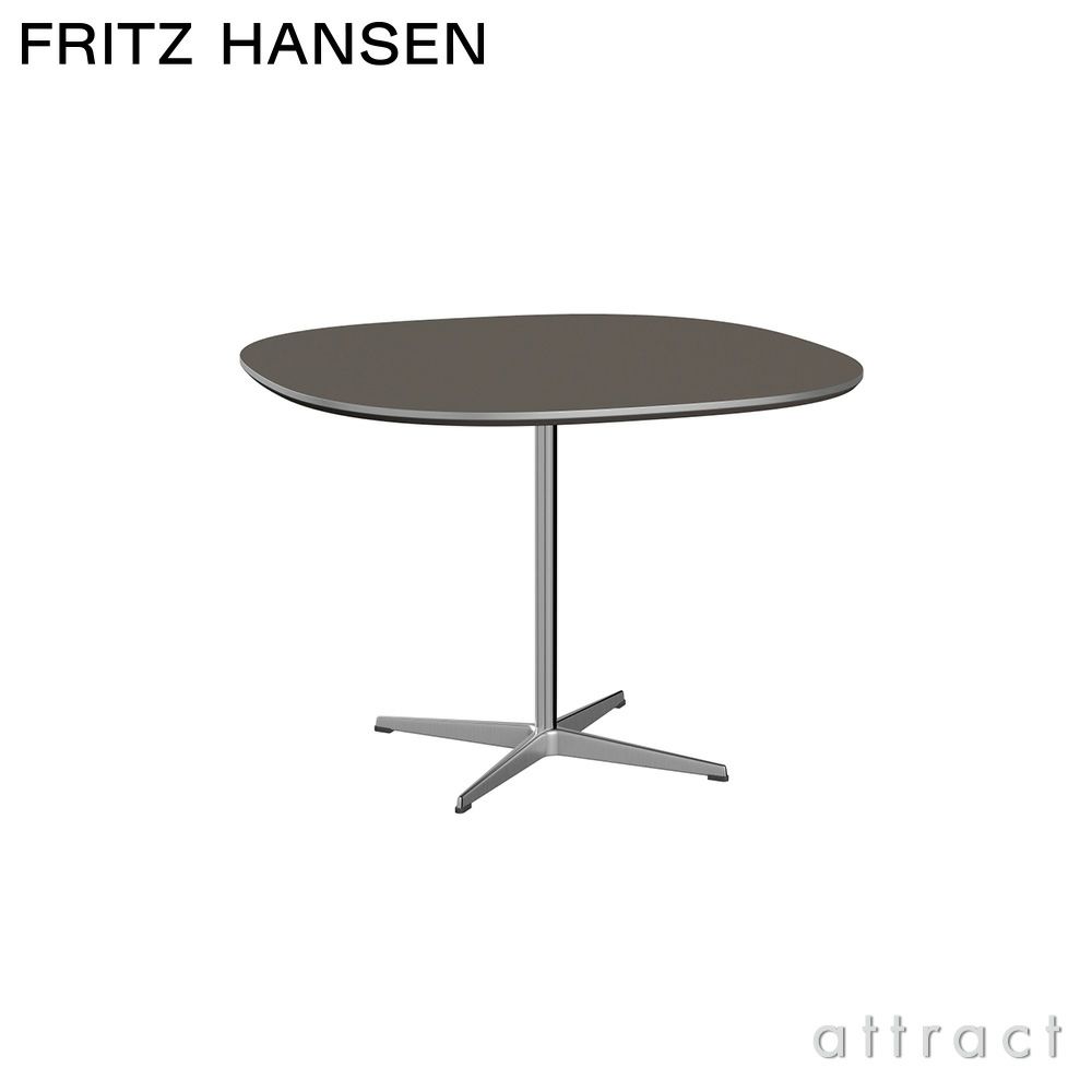 FRITZ HANSEN フリッツ・ハンセン SUPERCIRCULAR スーパー円テーブル A603 カフェテーブル 100×100cm ラミネート天板 カラー：6色 4スターベースカラー：5色 デザイン：ピート・ハイン、ブルーノ・マットソン、アルネ・ヤコブセン 