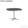 FRITZ HANSEN フリッツ・ハンセン SUPERCIRCULAR スーパー円テーブル A603 カフェテーブル 100×100cm ラミネート天板 カラー：6色 4スターベースカラー：5色 デザイン：ピート・ハイン、ブルーノ・マットソン、アルネ・ヤコブセン 