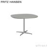 FRITZ HANSEN フリッツ・ハンセン SUPERCIRCULAR スーパー円テーブル A603 カフェテーブル 100×100cm ラミネート天板 カラー：6色 4スターベースカラー：5色 デザイン：ピート・ハイン、ブルーノ・マットソン、アルネ・ヤコブセン 