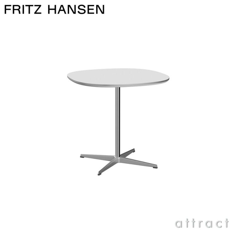 FRITZ HANSEN フリッツ・ハンセン SUPERCIRCULAR スーパー円テーブル A602 カフェテーブル 75×75cm ラミネート天板 カラー：6色 4スターベースカラー：5色 デザイン：ピート・ハイン、ブルーノ・マットソン、アルネ・ヤコブセン 