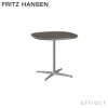 FRITZ HANSEN フリッツ・ハンセン SUPERCIRCULAR スーパー円テーブル A602 カフェテーブル 75×75cm ラミネート天板  カラー：6色 4スターベースカラー：5色 デザイン：ピート・ハイン、ブルーノ・マットソン、アルネ・ヤコブセン | アトラクト・オンラインショップ