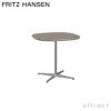 FRITZ HANSEN フリッツ・ハンセン SUPERCIRCULAR スーパー円テーブル A602 カフェテーブル 75×75cm ラミネート天板 カラー：6色 4スターベースカラー：5色 デザイン：ピート・ハイン、ブルーノ・マットソン、アルネ・ヤコブセン 