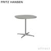 FRITZ HANSEN フリッツ・ハンセン SUPERCIRCULAR スーパー円テーブル A602 カフェテーブル 75×75cm ラミネート天板  カラー：6色 4スターベースカラー：5色 デザイン：ピート・ハイン、ブルーノ・マットソン、アルネ・ヤコブセン | アトラクト・オンラインショップ