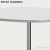 FRITZ HANSEN フリッツ・ハンセン SUPERCIRCULAR スーパー円テーブル A602 カフェテーブル 75×75cm ラミネート天板 カラー：6色 4スターベースカラー：5色 デザイン：ピート・ハイン、ブルーノ・マットソン、アルネ・ヤコブセン 