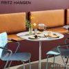 FRITZ HANSEN フリッツ・ハンセン SUPERCIRCULAR スーパー円テーブル A602 カフェテーブル 75×75cm ラミネート天板 カラー：6色 4スターベースカラー：5色 デザイン：ピート・ハイン、ブルーノ・マットソン、アルネ・ヤコブセン 