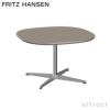 FRITZ HANSEN フリッツ・ハンセン SUPERCIRCULAR スーパー円テーブル A202 コーヒーテーブル 75×75cm ラミネート天板 カラー：6色 4スターベースカラー：5色 デザイン：ピート・ハイン、ブルーノ・マットソン、アルネ・ヤコブセン 