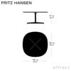 FRITZ HANSEN フリッツ・ハンセン SUPERCIRCULAR スーパー円テーブル A203 コーヒーテーブル 100×100cm