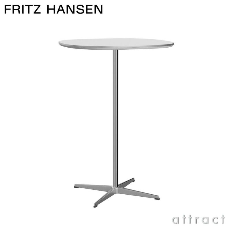 FRITZ HANSEN フリッツ・ハンセン SUPERCIRCULAR スーパー円テーブル A902 ハイテーブル 75×75cm ラミネート天板 カラー：6色 4スターベースカラー：5色 デザイン：ピート・ハイン、ブルーノ・マットソン、アルネ・ヤコブセン 