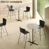 FRITZ HANSEN フリッツ・ハンセン SUPERCIRCULAR スーパー円テーブル A902 ハイテーブル 75×75cm ラミネート天板 カラー：6色 4スターベースカラー：5色 デザイン：ピート・ハイン、ブルーノ・マットソン、アルネ・ヤコブセン 