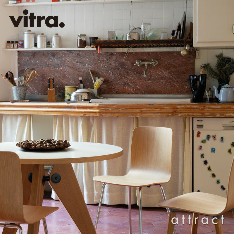 Vitra ヴィトラ Gueridon ゲリドン Φ90cm ラウンドテーブル デザイン：ジャン・プルーヴェ