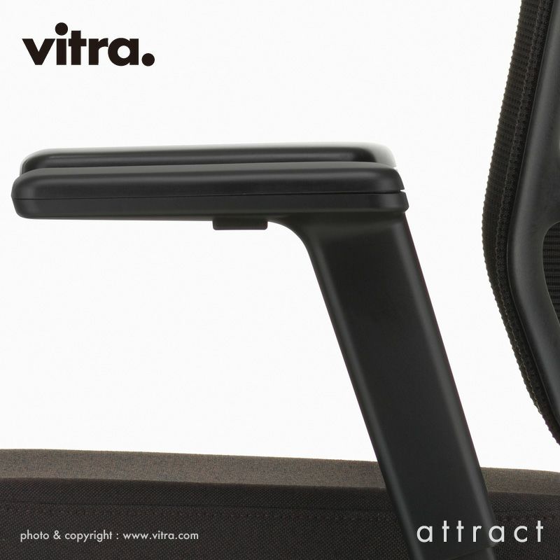 Vitra ヴィトラ AM Chair エーエムチェア カラー：ブラック 2Dアームレスト デザイン：アルベルト・メダ