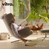 Vitra ヴィトラ Grand Repos & Ottoman グラン レポ ＆ オットマン ラウンジチェア ファブリック：F60 Volo（ボロ） 4スターベース デザイン：アントニオ・チッテリオ