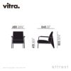 Vitra ヴィトラ Fauteuil de Salon フォトゥイユ ド サロン ラウンジチェア アームカラー：3色 ベースカラー：7色 ファブリック：F60（Twill・Volo） デザイン：ジャン・プルーヴェ