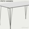 FRITZ HANSEN フリッツ・ハンセン RECTANGULAR 長方形テーブル B637 ダイニングテーブル 80×140cm ラミネート天板 カラー：6色 スパンレッグカラー：5色 デザイン：ピート・ハイン、ブルーノ・マットソン、アルネ・ヤコブセン