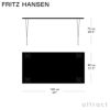 FRITZ HANSEN フリッツ・ハンセン RECTANGULAR 長方形テーブル B638 ダイニングテーブル 80×160cm