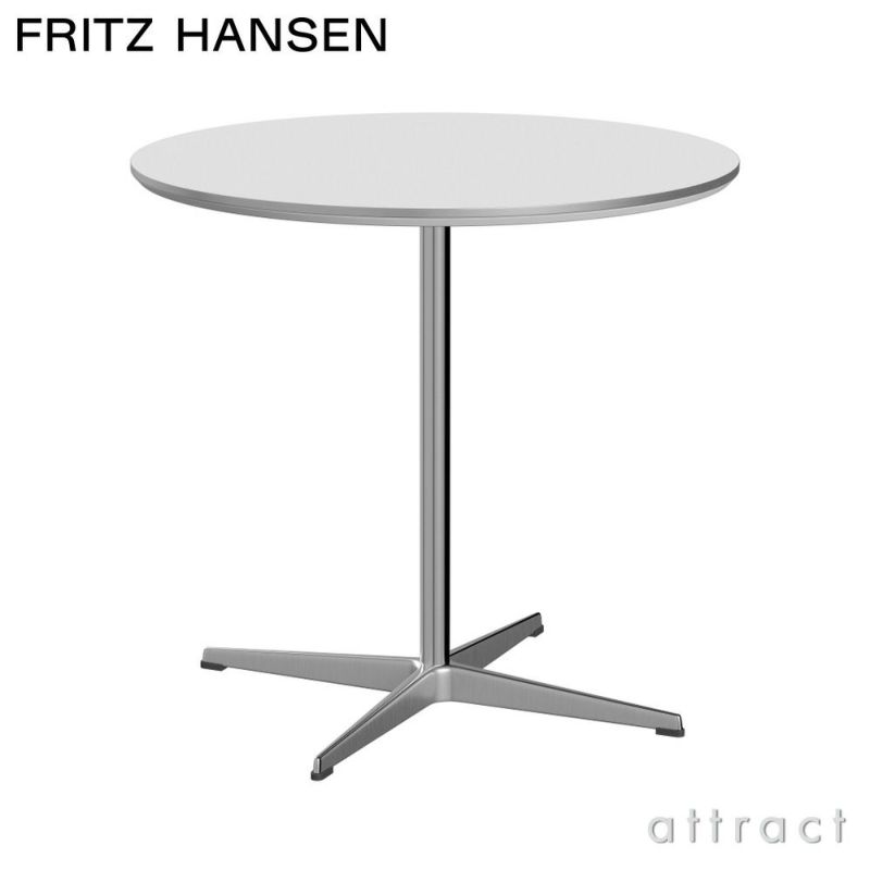 FRITZ HANSEN フリッツ・ハンセン CIRCULAR 円テーブル A622 カフェテーブル 75cm ラミネート天板 カラー：6色 4スターベースカラー：5色 デザイン：アルネ・ヤコブセン 