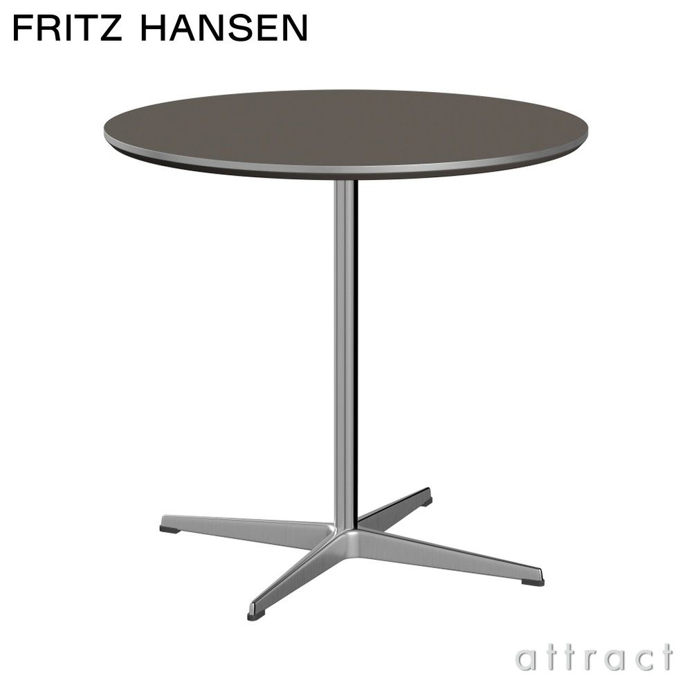 FRITZ HANSEN フリッツ・ハンセン CIRCULAR 円テーブル A622 カフェテーブル 75cm ラミネート天板 カラー：6色 4スターベースカラー：5色 デザイン：アルネ・ヤコブセン 