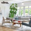 Vitra ヴィトラ Fauteuil de Salon フォトゥイユ ド サロン ラウンジチェア アームカラー：3色 ベースカラー：7色 ファブリック：F80（Tress） デザイン：ジャン・プルーヴェ