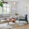 Vitra ヴィトラ Fauteuil de Salon フォトゥイユ ド サロン ラウンジチェア アームカラー：3色 ベースカラー：7色 ファブリック：F80（Tress） デザイン：ジャン・プルーヴェ