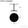 FRITZ HANSEN フリッツ・ハンセン CIRCULAR 円テーブル A623 カフェテーブル 90cm ラミネート天板 カラー：6色 4スターベースカラー：5色 デザイン：アルネ・ヤコブセン 