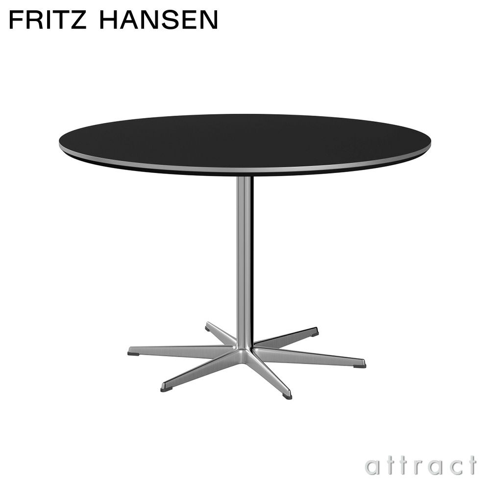  FRITZ HANSEN フリッツ・ハンセン CIRCULAR 円テーブル A825 ダイニングテーブル 120cm ラミネート天板 カラー：6色 6スターベースカラー：5色 デザイン：アルネ・ヤコブセン