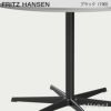  FRITZ HANSEN フリッツ・ハンセン CIRCULAR 円テーブル A825 ダイニングテーブル 120cm ラミネート天板 カラー：6色 6スターベースカラー：5色 デザイン：アルネ・ヤコブセン