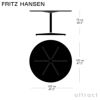  FRITZ HANSEN フリッツ・ハンセン CIRCULAR 円テーブル A825 ダイニングテーブル 120cm ラミネート天板 カラー：6色 6スターベースカラー：5色 デザイン：アルネ・ヤコブセン