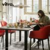 Vitra ヴィトラ Softshell Chair ソフトシェル チェア 4レッグ ベースカラー：ベーシックダーク ファブリック：F80（Dumet・Tress） デザイン：ロナン & エルワン・ブルレック