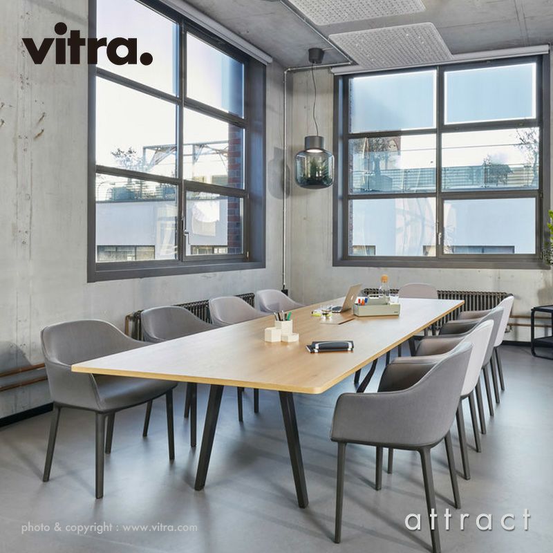 Vitra ヴィトラ Softshell Chair ソフトシェル チェア 4レッグ ベースカラー：ベーシックダーク ファブリック：F80（Dumet・Tress） デザイン：ロナン & エルワン・ブルレック