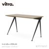 Vitra ヴィトラ Compas Direction コンパス ディレクション テーブル デスク 天板：ウッド 3種類 ベースカラー：7色 デザイン：ジャン・プルーヴェ