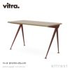 Vitra ヴィトラ Compas Direction コンパス ディレクション テーブル デスク 天板：ウッド 3種類 ベースカラー：7色 デザイン：ジャン・プルーヴェ