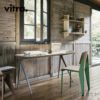 Vitra ヴィトラ Compas Direction コンパス ディレクション テーブル デスク 天板：ウッド 3種類 ベースカラー：7色 デザイン：ジャン・プルーヴェ