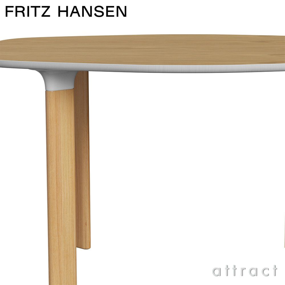  FRITZ HANSEN フリッツ・ハンセン ANALOG アナログテーブル JH43 ダイニングテーブル 105×130cm 無垢材ベース カラー：4色 デザイン：ハイメ・アジョン 
