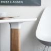  FRITZ HANSEN フリッツ・ハンセン ANALOG アナログテーブル JH43 ダイニングテーブル 105×130cm 無垢材ベース カラー：4色 デザイン：ハイメ・アジョン 