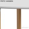 FRITZ HANSEN フリッツ・ハンセン ANALOG アナログテーブル JH63 ダイニングテーブル 105×185cm 無垢材ベース カラー：4色 デザイン：ハイメ・アジョン