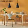 FRITZ HANSEN フリッツ・ハンセン ANALOG アナログテーブル JH63 ダイニングテーブル 105×185cm 無垢材ベース カラー：4色 デザイン：ハイメ・アジョン