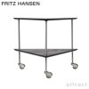  FRITZ HANSEN フリッツ・ハンセン AJ TROLLEY AJトロリー 840410 サイドテーブル キャスター付き カラー：ブラックカラードアッシュ デザイン：アルネ・ヤコブセン