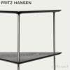  FRITZ HANSEN フリッツ・ハンセン AJ TROLLEY AJトロリー 840410 サイドテーブル キャスター付き カラー：ブラックカラードアッシュ デザイン：アルネ・ヤコブセン