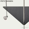  FRITZ HANSEN フリッツ・ハンセン AJ TROLLEY AJトロリー 840410 サイドテーブル キャスター付き カラー：ブラックカラードアッシュ デザイン：アルネ・ヤコブセン