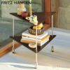  FRITZ HANSEN フリッツ・ハンセン AJ TROLLEY AJトロリー 840410 サイドテーブル キャスター付き カラー：ブラックカラードアッシュ デザイン：アルネ・ヤコブセン